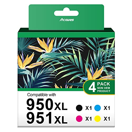 950Xl 951Xl Combo Pack High Yield Replacment For Hp 950 951 Ink Cartridges Work With Hp Officejet Pro 8100 8110 8600 8610 8615 8616 8620 8625 8630 8640 8660 Printers, 4 Pack #TOP25