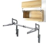 GYKLE Cabinet Door Hinges, Folding Lift up Top Table Vertical Swing Lift Up Stay Pneumatic Arm Kitchen Mechanism Hinges Durable Silent