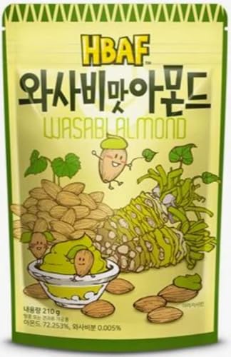 [Official Gilim Hbaf] 5 Flavors Almonds Honey Butter 190G, Wasabi 190G, Spicy Buldak 190G, Garlic Bread 190G, Baked Corn 190G, All In One Korean Seasoned Almond, Nutritious Snack Gift Party Pack #TOP2