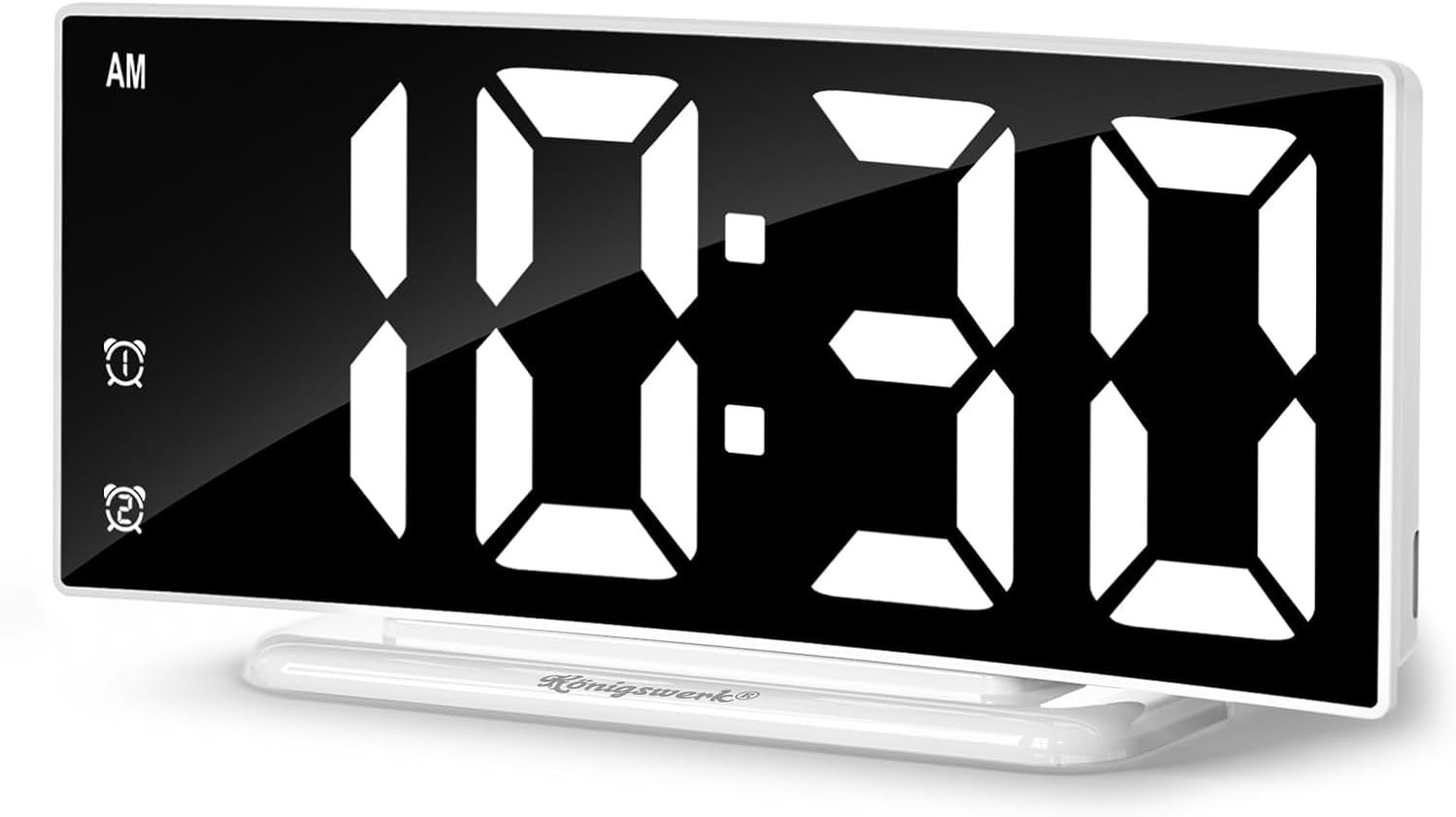 Amazon.com: Königswerk LED Digital Alarm Clock for Bedroom, Plug in ...