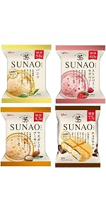 Amazon.co.jp: SUNAO Ezaki Glico Ice Snao Assorted 4 Types x 6