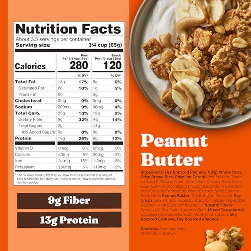 image for Catalina Crunch Protein Granola - Low Sugar Breakfast Cereal with 13g 