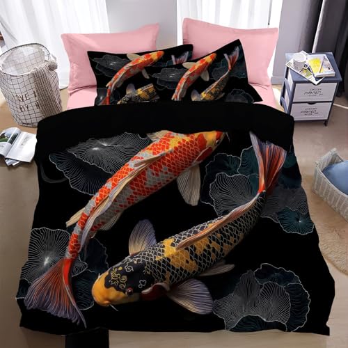 Housse de couette 220x240 animaux réalistes parure de lit microfibre légère facile à laver déco