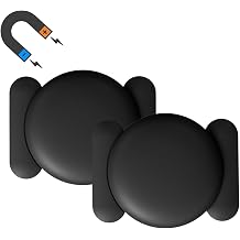 Magnetic Holder for Airtag 2pcs,Waterproof Soft Silicone Protective Cover Hider Hidden,Iron Sheets for Car Bike Luggage Metal Surfaces Magnetic Holder
