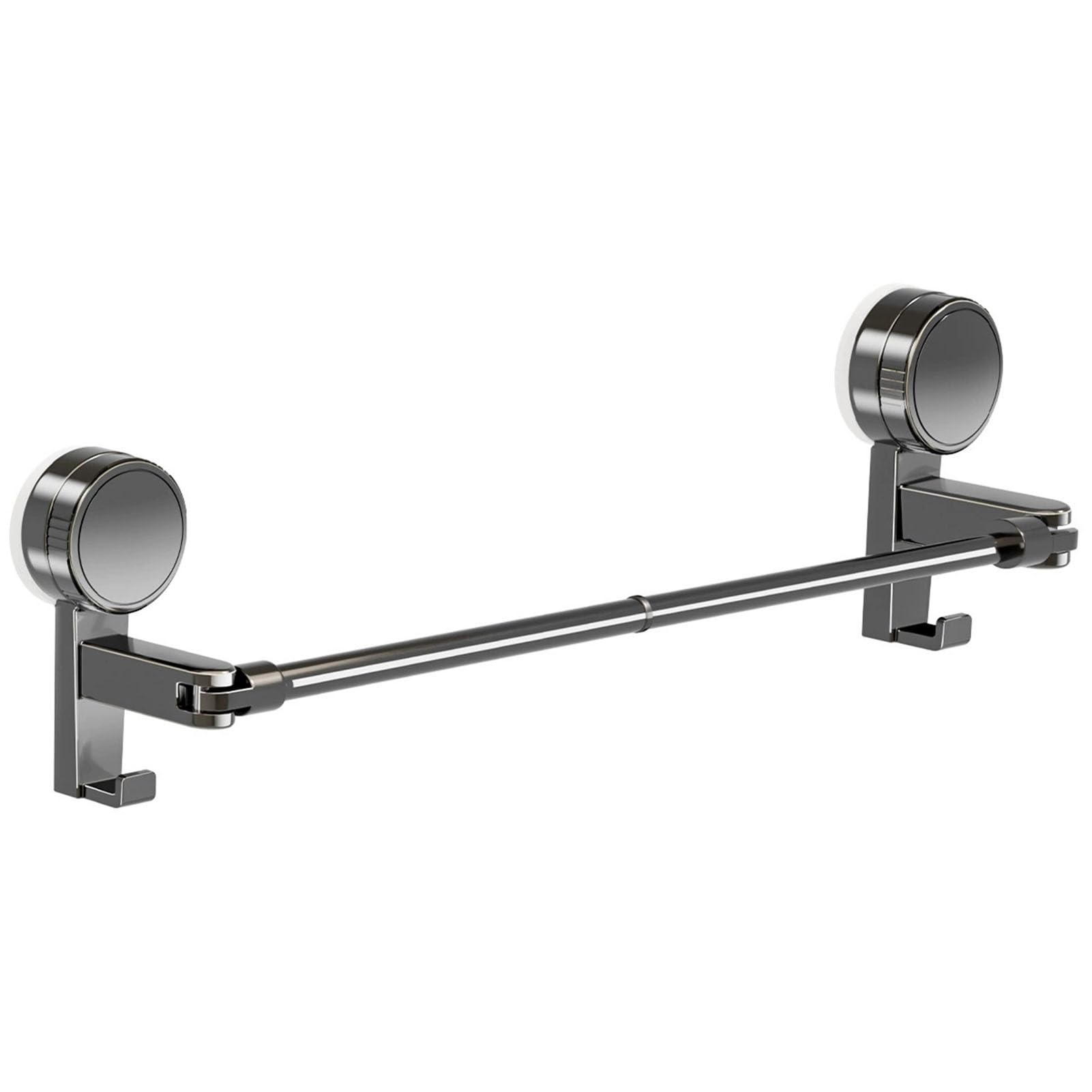 Toallero Extensible Barra Única Fijación | Succión Soporte Pared Resistente Aluminio sin Taladros, Autoadhesivo Para Baño(54–96cm)