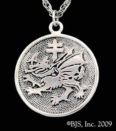 Sterling Silver Vlad Dracula's Order of the Dragon Pendant