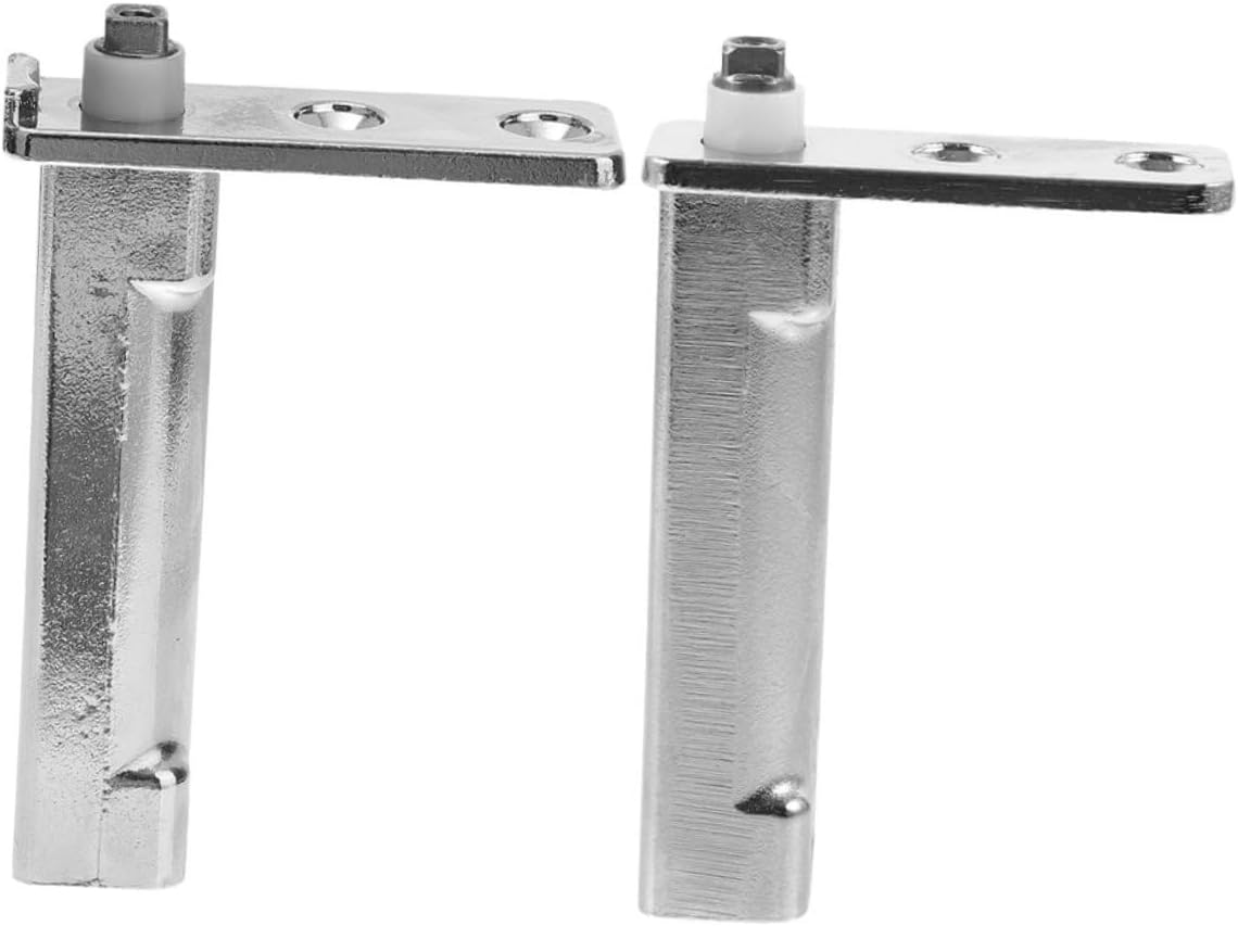 WOONEKY 2pcs Stainless Steel Freezer Hinge Replacement Noise-reducing Door Accessory for Refrigerators and Chest Freezers Easy Installation and Design