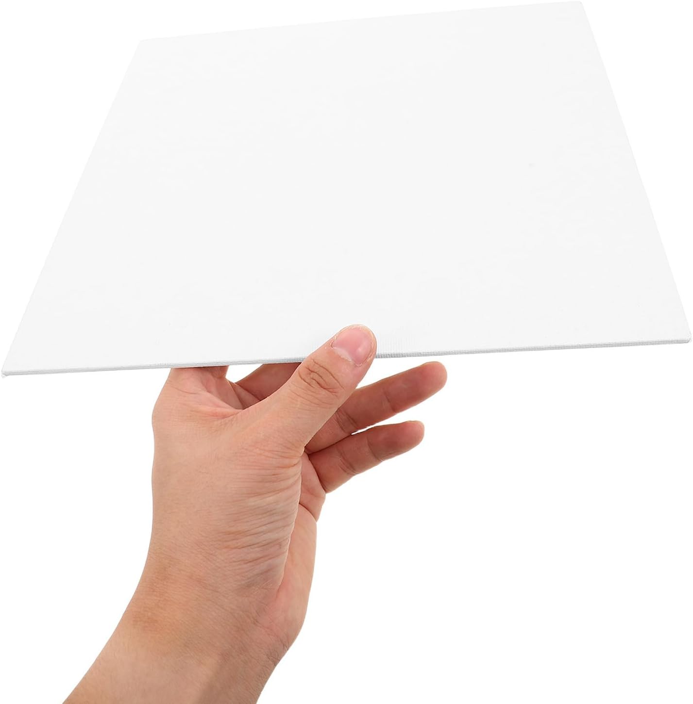 15pcs Acrylic Canvas Drawing Boards, Cotton Wood Panels, White