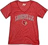 Blue 84 Women's Heathered Team Color Confetti T Shirt, Louisville Cardinals Red, XX-Large #1