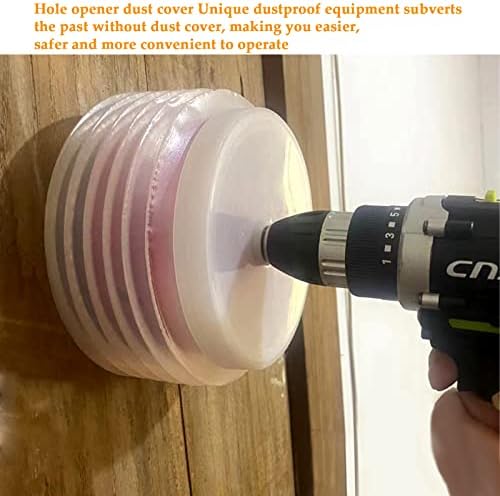 ACHANFLY Hole Saw Dust Collector Drill Dust Catcher Drill Dust Collector Elastic Sealing Hole Cutter Dust Collector Dust Cover Hole Saw Dust Bowl Drill Ash Bowl for 0.63-4.92 Inch Hole Openers