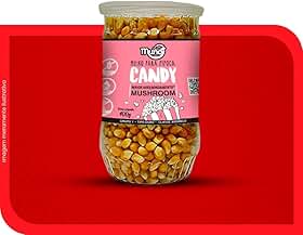 Milho para Pipoca Gourmet Tipo Mushroom Candy, 400g, Grãos Selecionados para Pipoca Perfeita