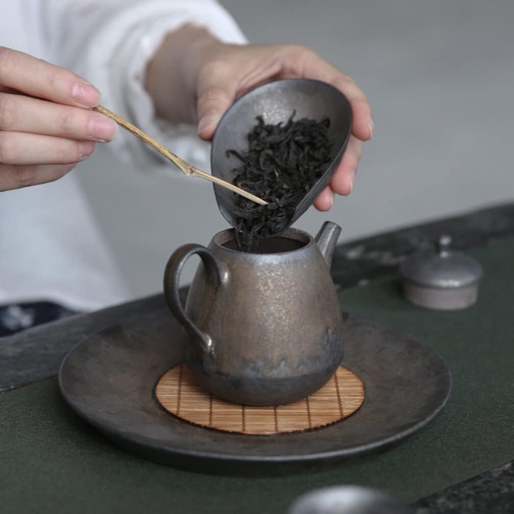 Kichvoe 1pc Versatile Tea Shovel Retro Ceramics Scoop for Loose Tea Elegant Design Easy to Clean for Use