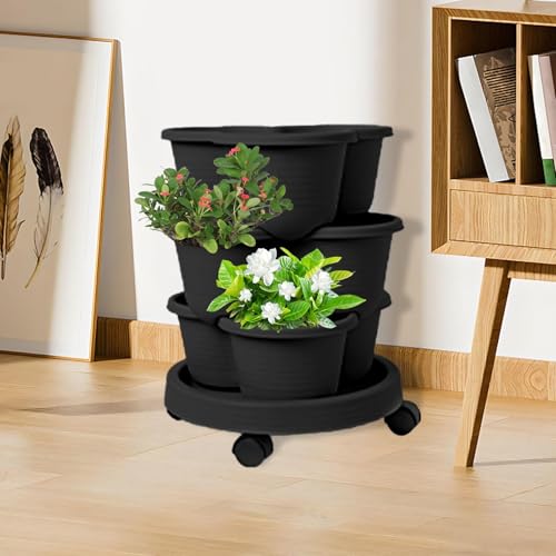Tour de Jardin Vertical Intérieur : Pots Empilables pour Succulentes - 5