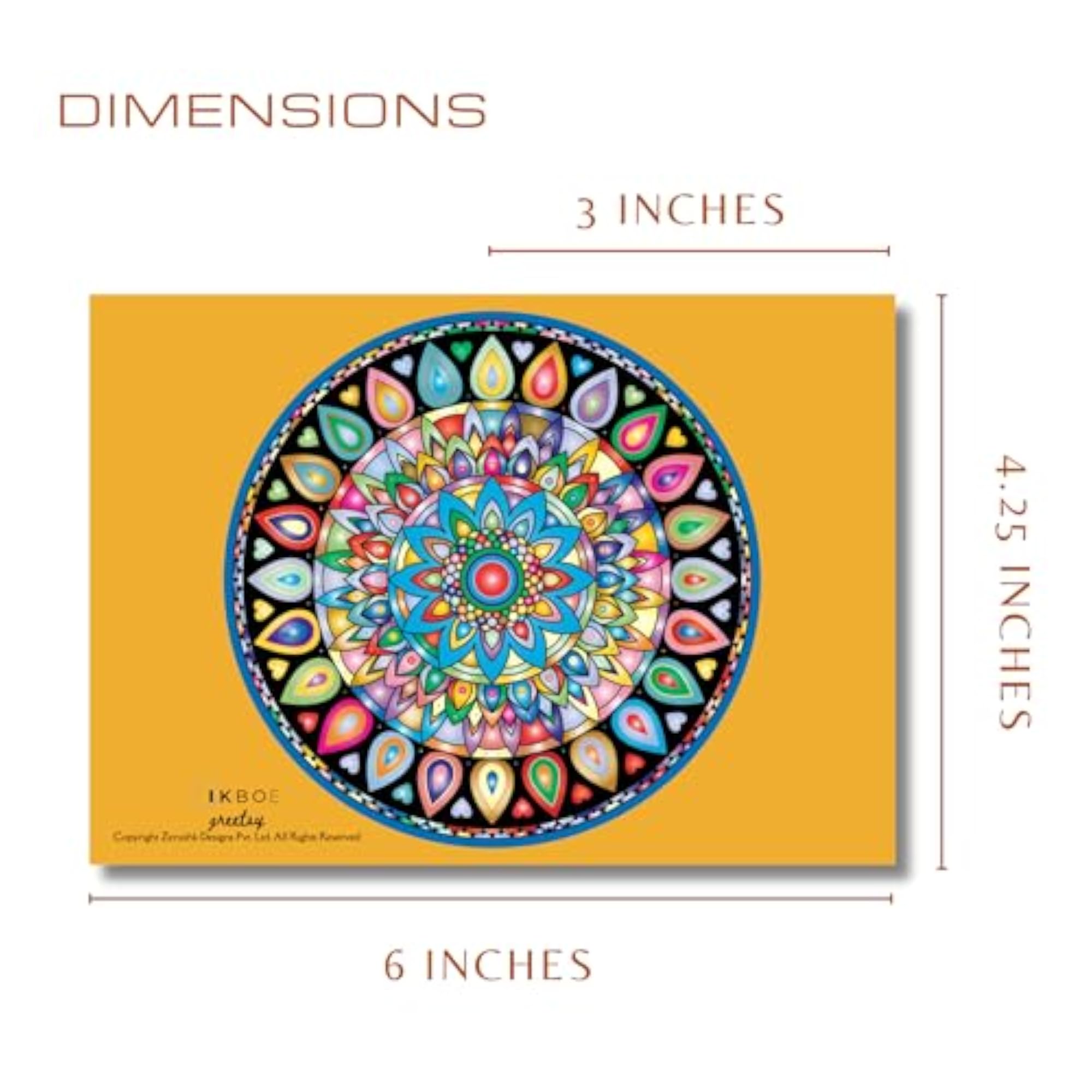 Set of 12 Floral Bloom Greeting Cards with Envelopes