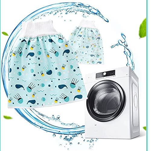 Shorts Da Fralda Das Crianças Impermeável E Leakproof Elast (Azul-claro, 4-5 Anos)