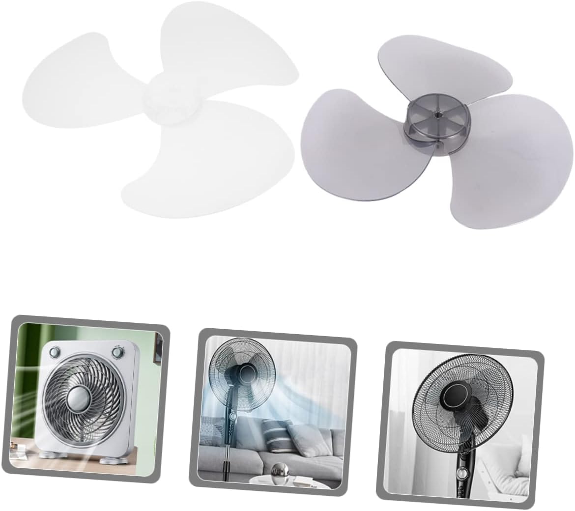 Ciieeo 2pcs Replacement Fan Blades for Hunter Floor Fans Plastic Leaves for Home Bedroom