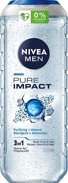 NIVEA MEN Pure Impact Oczyszczajacy żel pod prysznic dla mężczyzn 500 ml