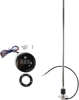 Fuel Sending Unit and Gauge Kit 737mm Length Boat Fuel Sending Unit Marine Fuel Sender Unit Metal Black 1 Set 240-33 Ohm