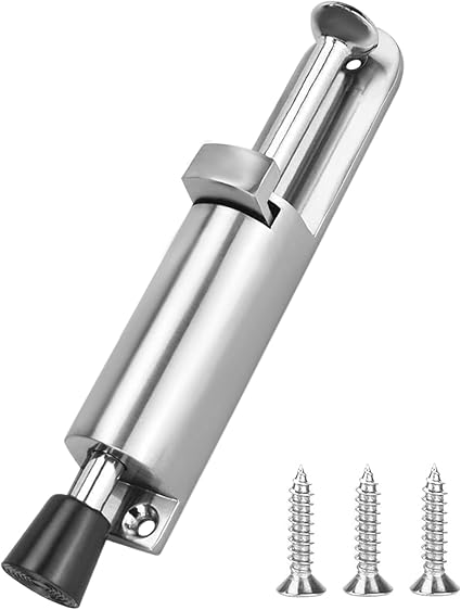 FERMAPORTA BLOCCAPORTA PER PORTA SCORREVOLE IN ACCIAIO ZINCATO (10196 - Foto 8