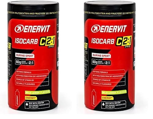 Enervit, Isocarb C2:1PRO, Barattolo 650 Grammi, Bevanda Energetica Isotonica, con 60 Grammi di Carboidrati per Porzione, Integratore Alimentare per Attività di Resistenza ad Alta Intensità