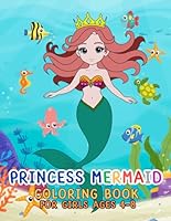 Princess Coloring Book For Girls Ages 4-8: Cute, Easy and Fun Coloring Pages for Kids, Preschool and Kindergarten. B0F5P5YLSD Book Cover