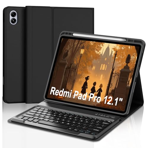 IVEOPPE Redmi Pad ProL[{[hp Xiaomi Redmi Pad Pro 12.1C` 2024/Xiaomi Poco Pad 12.1C`p PUU[Jo[ O\BluetoothCXL[{[h yVz