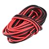 Ruilogod 220V Black Red Indoor Outdoor PVC Insulated Electrical Wire Cable 6 Meter Long id 211 0fb b03 faa 90d