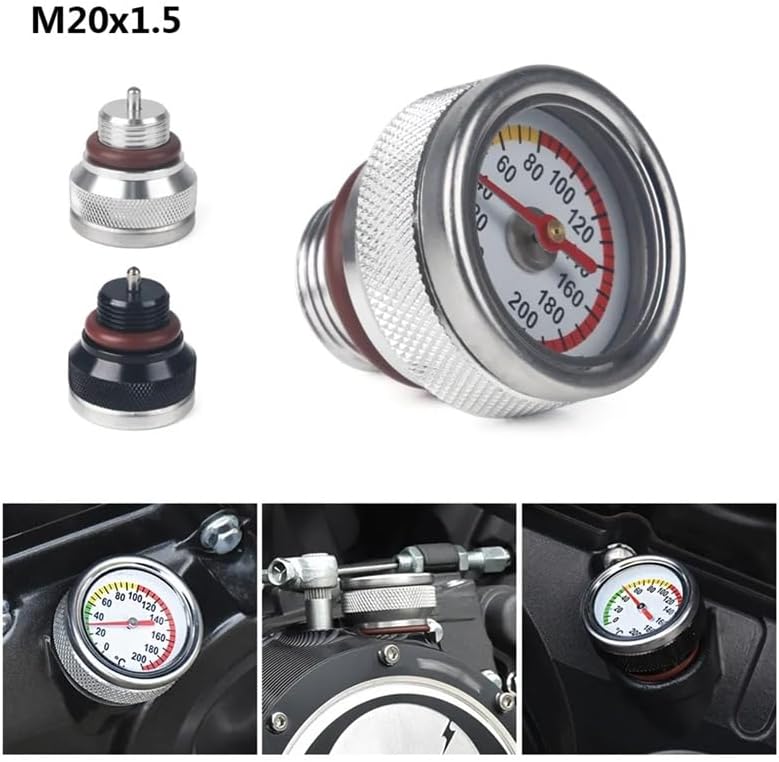 M20X1.5 Motorbike Oil Gauge Oil Temperature Gauge Engine Temperature Gauge Parts Accessories for Haojue TR300 for X350