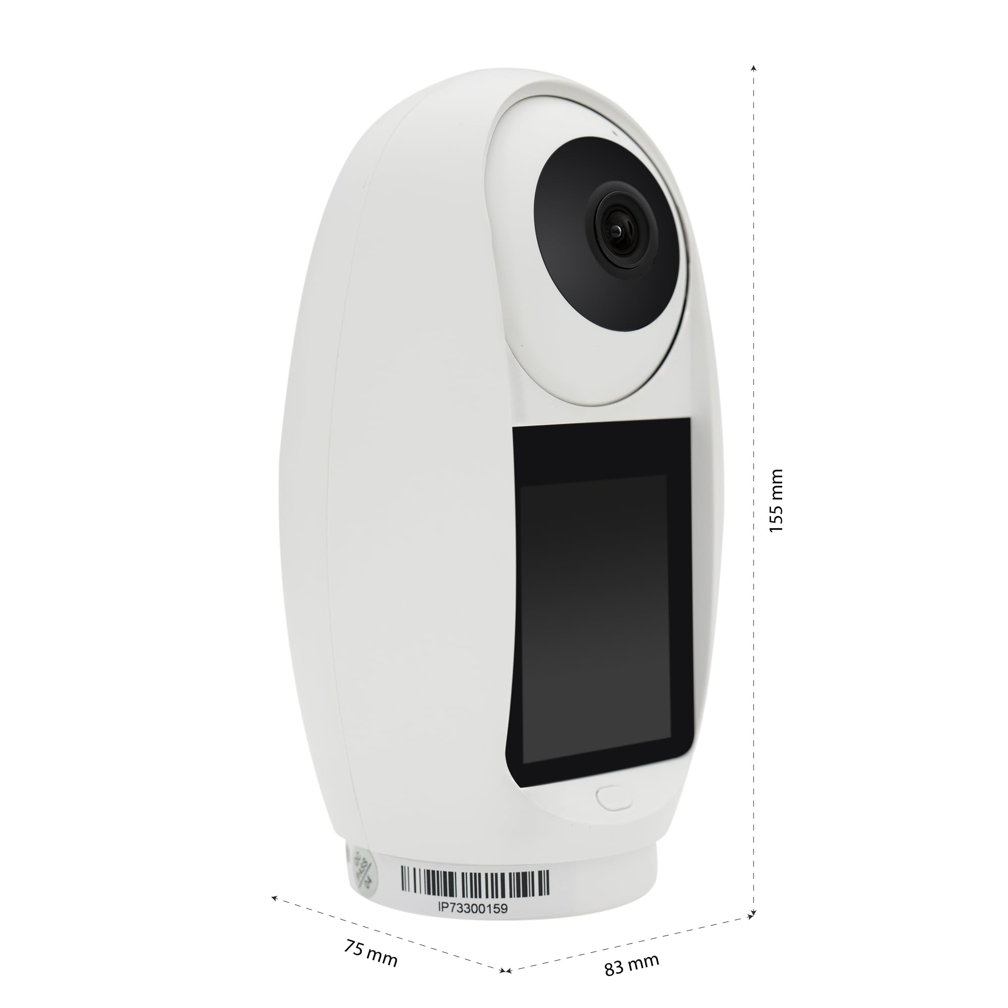 PNI Telecamera di videosorveglianza IP733 3MP, audio e video bidirezionale, con pulsante di chiamata Bluetooth, schermo, funzione baby monitor
