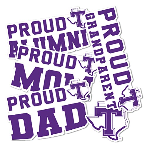 Desert Cactus Tarleton State University Texans Bleed Purple Sticker Vinyl Decal Laptop Water Bottle Car Scrapbook (Family Full Sheet) by Desert Cactus - Used condition - US$11.09