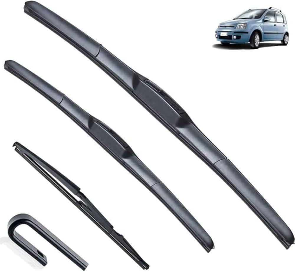 Nysldsco Normal Premium Exact Fit Windscreen Wiper Blades For Fiat Panda 169 2003 2004-2012 22+16+13In Durable Natural Rubber Easy Fit For A Quiet And Streak Free Wipe