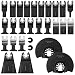 Wikay Accesorios Multiherramienta, 28 Pcs Cuchillas Oscilantes para Cortar Madera Metal Plástico Sierra Oscilante Cuchillas para Dewalt Bosch Craftsman Ridgid Milwaukee