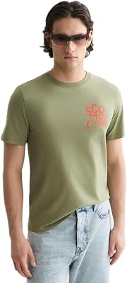Scotch & Soda Herren Chest Artwork T-Shirt T-Shirt