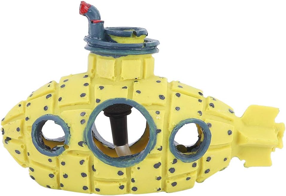 XiangXin Submarine Aquarium Air Bubbler, Fish Tank Ornament, Air Bubbler Stone Set for Fish Tank