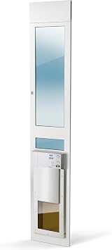 Power Pet Automatic Sliding Glass Patio Pet Door by High Tech Pet - Pet Operated Dog Door, Heavy-Duty Aluminum Frame (75 - 80 1/4), Secure, Air Tight, for Cats and Dogs up to 30 lbs. Easy Install