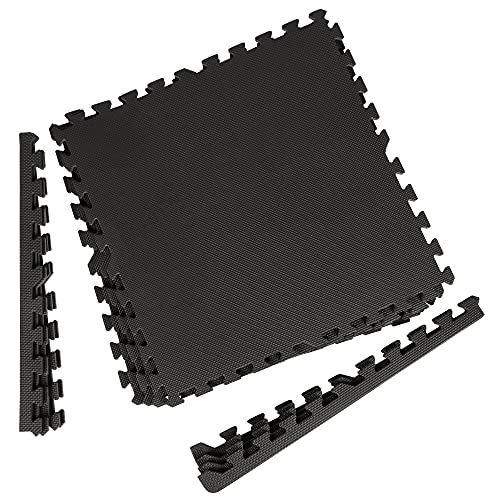 Sportmat, sportmat van schuim, de puzzelmat van Fitness – schokabsorberende deurmat voor fitnessapparaten, 4 delen… - Image 4