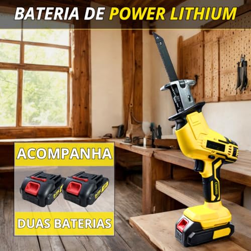 Serrote Elétrico Sabre para Poda – Potência e Versatilidade em Suas Mãos | Ideal para Cortes Rápidos