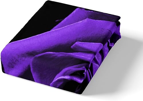 Miniatura 4 de Juego de funda de edredón de rosas moradas, tamaño King, juego de ropa de cama floral con estampado 3D de flores para mujer, juego de funda de