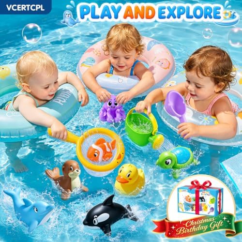Bath Toys for Kids Toddler Bathtub Toys, No Hole Baby Bath Toys Floating — view 6