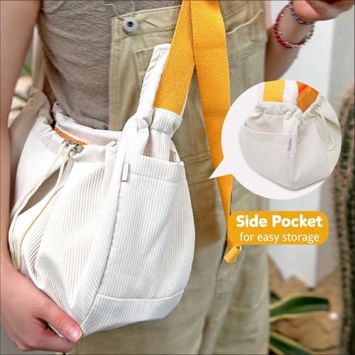 ferret sling carrier - pet carrying bag with adjustable strap hands free shoulder bag crossbody travel slings soft small animal bonding pouch front backpack for ferret rabbit puppy kitten beige