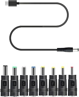 DGFJY 65W USB C PD Charger 8in1 USB C PD to 12V 3.5 4.8 5.5mm Power Supply Cable for LED Light Router Type C to Power Cable USB C Pd Converter 12v Power Supply Cable