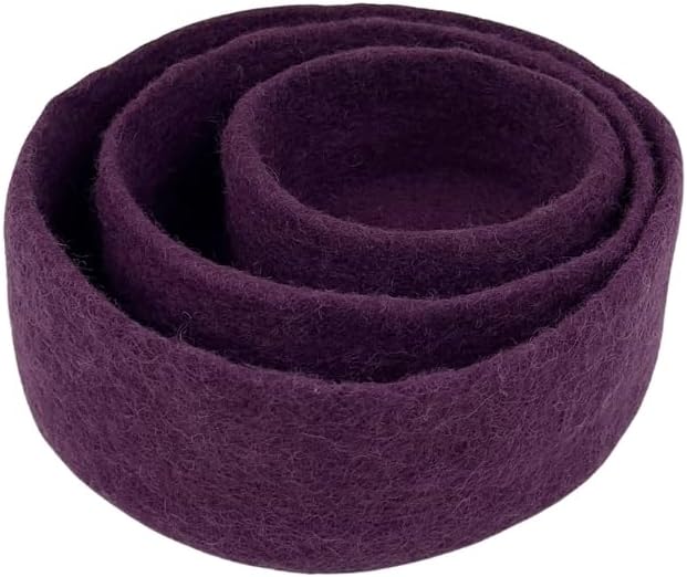 Humble Hilo Handmade Felt Bowls 100% Merino Wool Felt Serving Bowls Large, Medium, or Sets (Plum, Set of 3 Cylinders)