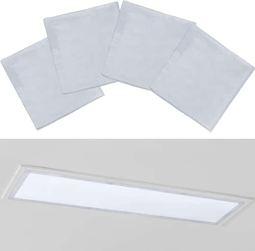 4 Pcs 1 x 4 Feet Fluorescent Covers for Ceiling