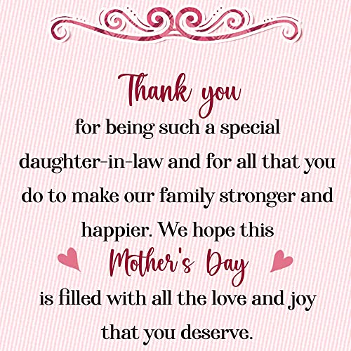 Mother's Day Card, Prime Greetings, Made In America, Eco-Friendly, Thick Card Stock With Premium Envelope 5In X 7.75In, Packaged In Protective Mailer (Daughter In Law) #TOP6