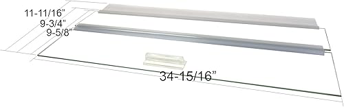 Vista 40 de Cubierta para acuario, para acuarios con y sin soporte central, para acuarios de 10 a 360 galones, selecciona cuidadosamente el tamaño que coincida