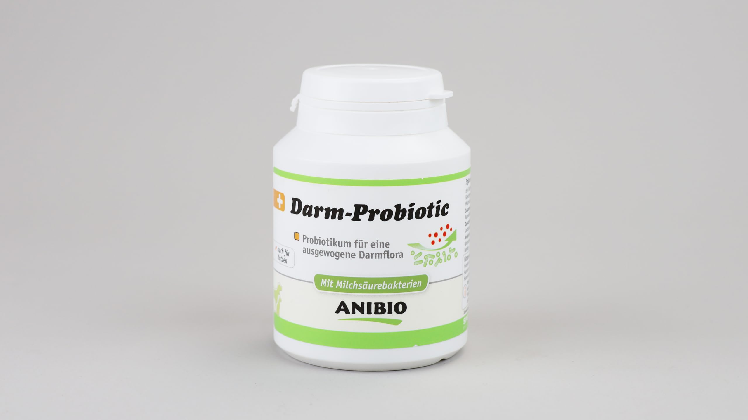 Anibio Darm-Probiotic 120 Kapseln | Probiotikum für Hunde & Katzen – Darmflora Unterstützung mit Milchsäurebakterien – Ergänzungsfuttermittel für eine gesunde Verdauung & Starke Darmgesundheit