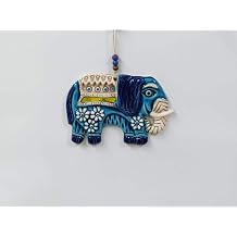 SUME Ceramic Elephant Evil Eye Decor and Decor Ornament