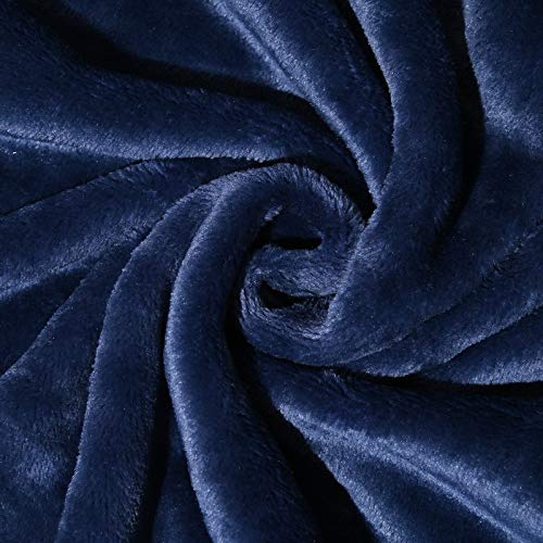 Mgeoy Kids Robes For Boys Soft Hooded Flannel Bathrobes For Girls Kids With Silk Eye Sleep Mask Navy 10-12 #TOP4