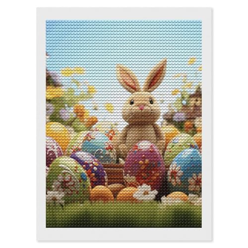 Kit de peinture diamant œufs de Pâques broderie diamants ronds