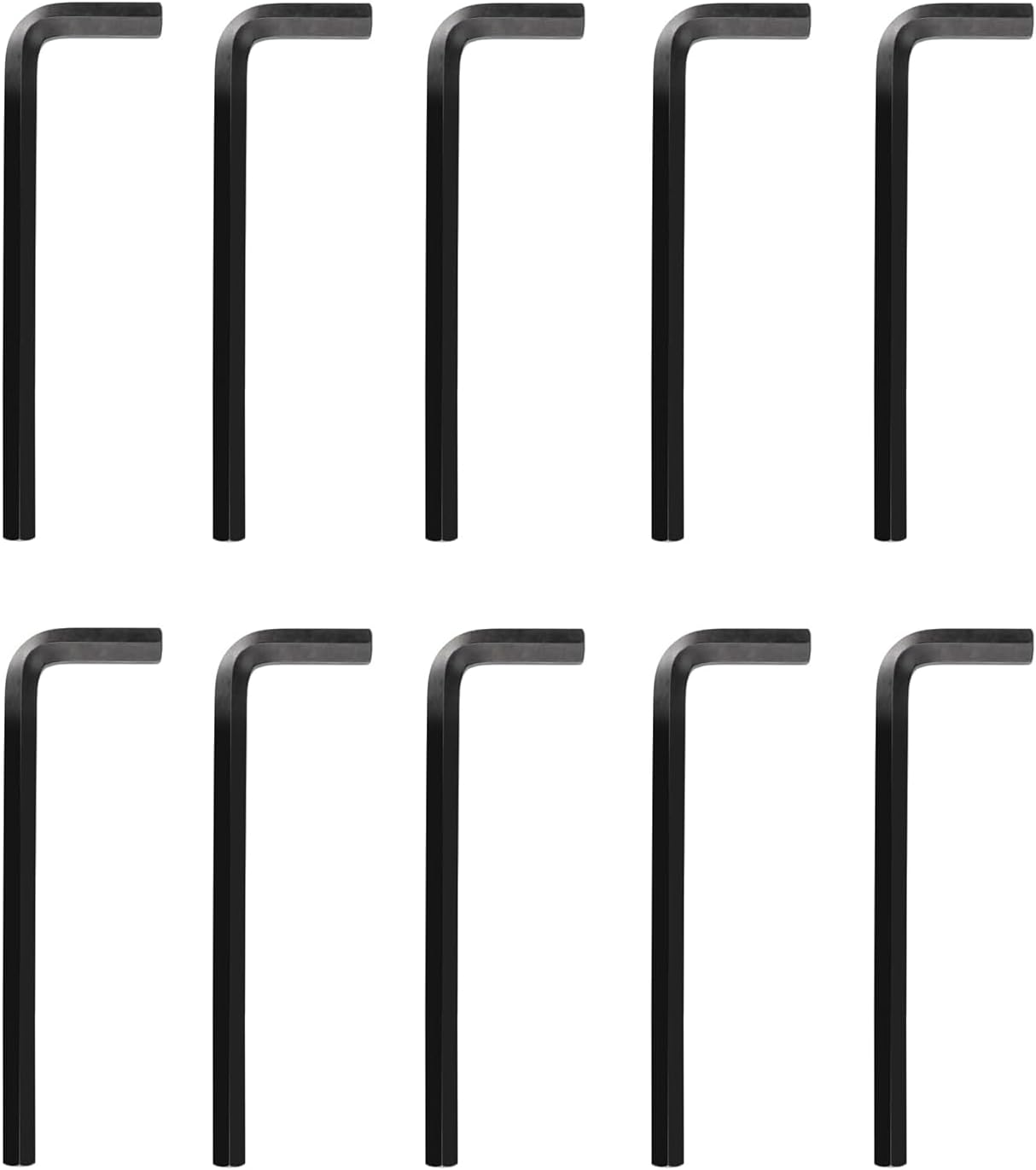 10pcs Hex Key, Metric 3mm Allen Keys Set L-Shape Hexagon Wrenches Chrome Vanadium Steel Repairing Tool for Home Maintenance DIY